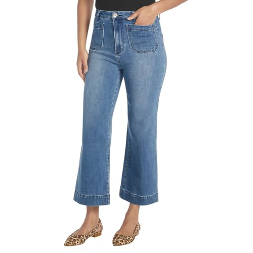 Masseys High-Rise Cropped Patch Pocket Jean