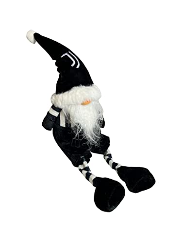 hermet Juventus F.C, Gnomo Natalizio, Gnomo Decorazione Natalizia, Bianco e Nero, Altezza 57 cm, Prodotto Ufficiale Juventus