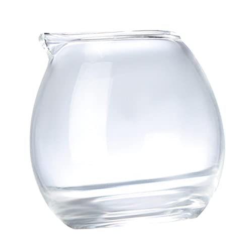 FAKEME Mini copo de leite de vidro xícara de chá café expresso transparente para chá, água e café da