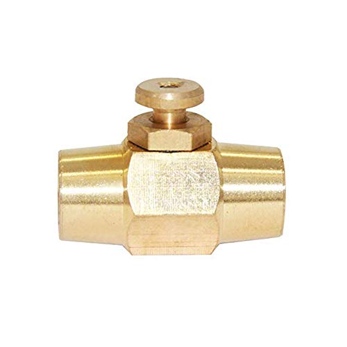 Joywayus Brass 1/4" NPT Female Thread Push Button Check Valve Switch Shut-off Valve