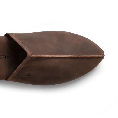 La Leche, Kazakh Style Slippers, Shoes for Home, Indoor House Shoes With Memory Foam, Full Grain Leather, Handmade2