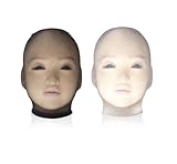 OnundOn Halloween Maske Strümpfe Spitze Perspektive Kopfmaske kopfgeschirre Augenmaske Maske Hood(2 Stück, ein schwarzes und ein khaki )