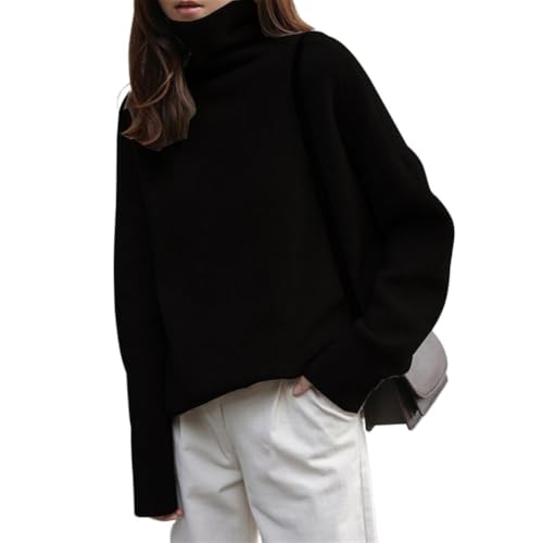 CYTSH Pullover Damenbekleidung High-Hals-Kaschmir-Pullover Frauen...