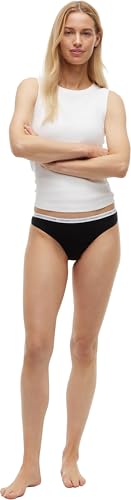 Tommy Hilfiger Perizomi Confezione Da 3 Donna Tanga, Nero (Black/Black/Black), L - 4