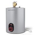 Electric Mini Tank Water Heater - MIZUDO 1.5 Gallon Compact Storage Small Hot Water Heater Electric - 120V Point of Use On Demand Under Sink for Home Kitchen Bathroom, CSA Listed