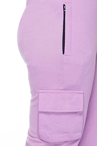 Image of White Moon Women's 4 Pocket Cargo Joggers for Gym - Comfortable Track Pants for Women, Cotton Jogger Combo Pack of 2, Ideal Track Pants for Women, Cargo Joggers for Everyday Wear