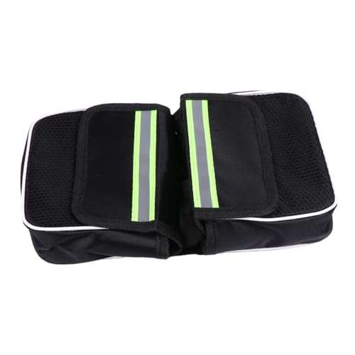 UPKOCH 2pcs Bike Bag Front Storage Pouch for Cycling Big Capacity Frame Bags for Road Folding Bikes Durable Riding Equipment Accessories Black