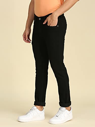 Image of HIGH Star Men Black Slim-Fit Stretchable Jeans