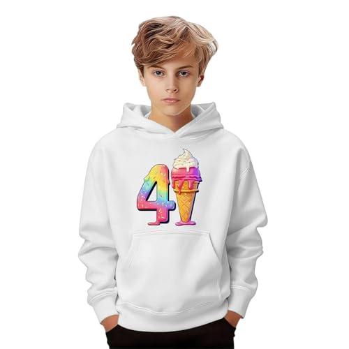 Sweat à capuche graphique pour enfant et ado de style quotidien