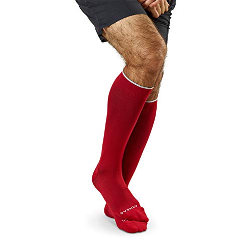 COMRAD | Premium and Stylish Compression Socks for Multipurpose Wear (Burgundy, Large)
