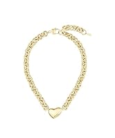 BOSS Jewelry Women's HONEY LOVE Collection Chain Necklace in Yellow Gold with a Heart Charm - 1580637