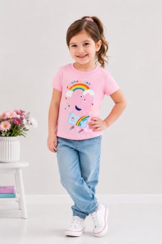 Image of Peppa Pig Girls' Glitter 2-Pack T-Shirts Toddler to Big Kid