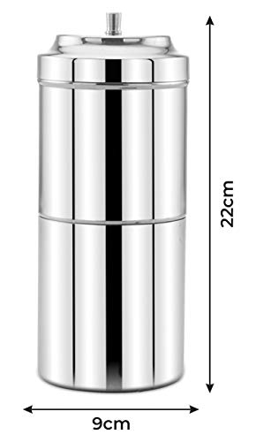 Image of Expresso Stainless Steel South Indian Filter Coffee /Kaapi Drip Maker (550 ML)