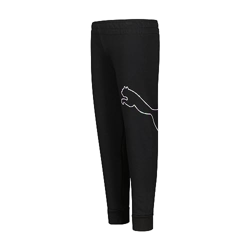 Image of Puma Girls' Core Logo Jogger, Fleece Lined, Elastic Waistband, Pull on Pant