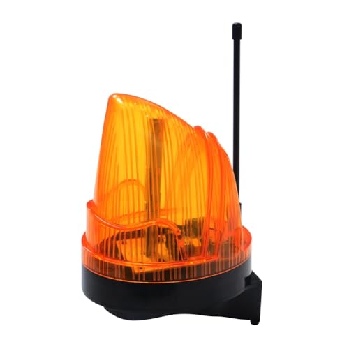 ISKDJBJG Luz de Alarma LED de 12 V-220 V con Luz Estroboscópica Intermitente, Lámpara de Advertencia de Emergencia, Montaje en Pared para Abridor Automático de Portones