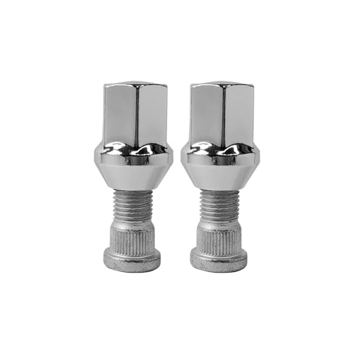 Image of M14x1.5 Chrome Wheel Lug Stud Nut Set Compatible with 2008-2025 Land Rover Range Rover Evoque Velar LR2 Discovery Sport & 2017-22 Jaguar F-Pace E-Pace I-Pace LR001381 (4PCS)