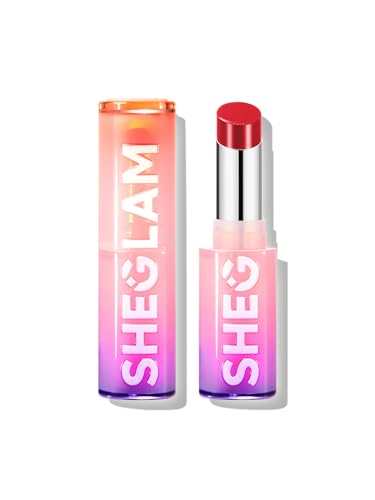 SHEGLAM Mirror Kiss High-Shine Lipstick Silky Jelly Texture Hydrated&Smooth Lip Gloss-Main Character