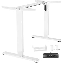 Marsail Standing Desk Frame,Electric Standing Desk Legs with Powerful Motor,Height-Adjustable Desk Frame with 176 lbs Max Load for Various Desktops,Stand up Desk Legs with 4 Memory Presets, Frame Only