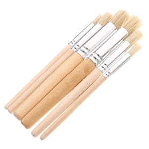 Housoutil 6-teiliges Pinselset für Acryl Aquarell Öl