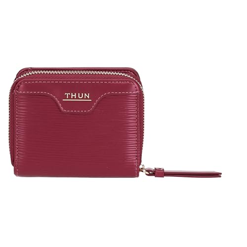 THUN - Portafoglio cherry piccolo - ecopelle - Collezione Sempre con me - 10,6 x 3 x 9,5 cm