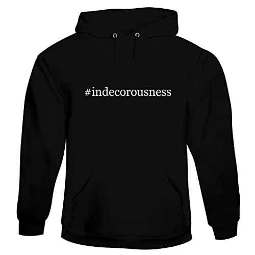 #indecorousness - Men's Hashtag Hoodie Sweatshirt, Black, Small