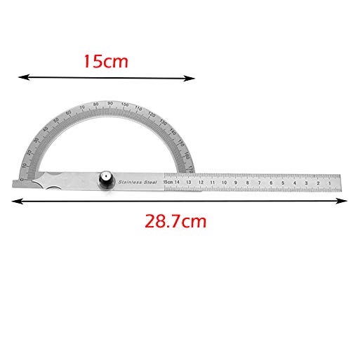 Transportador de acero inoxidable 180 grados con brazo ajustable 150 mm miniatura 2