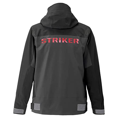 Image of Striker Men's Adrenaline Durable Breathable Waterproof Outdoor Fishing Rain Jacket with Adjustable Hood & Reflective Elements