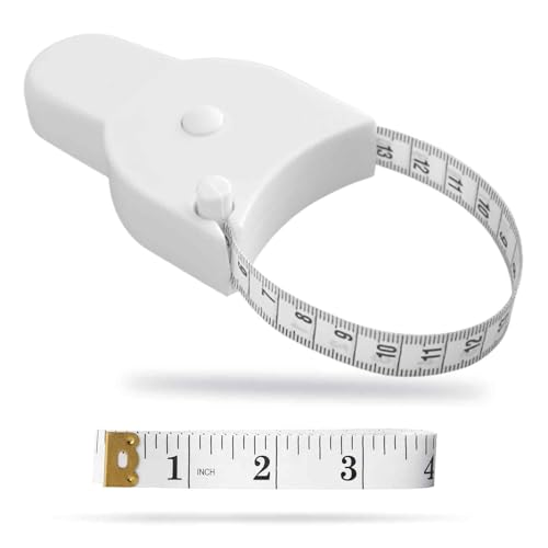 Mètre ruban à mesurer 150 cm, 1 mètre ruban + 1 mètre ruban double face, suivi pour la perte de poids et les mesures de graisse corporelle – Kit de mesure de taille/soutien-gorge