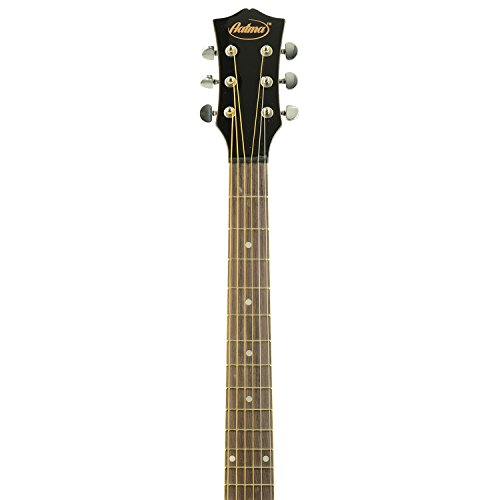 Image of Aatma A39c /bk 6 Stringed Acoustic Guitar, Right Handed, Black, Case Included