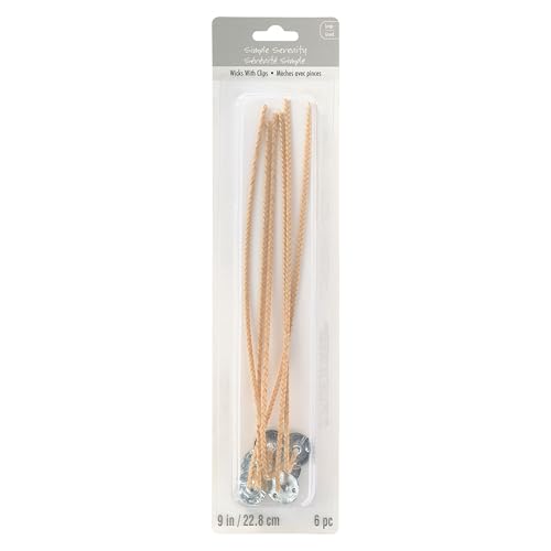 Mechas grandes para velas con clips, 12 paquetes miniatura 3