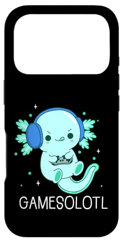 �J���C�C Gamesolotl Axolotl �Q�[�}�[ �A�j�� �M�t�g �j�̎q ���̎q �X�}�z�P�[�X iPhone 17 Pro �p
