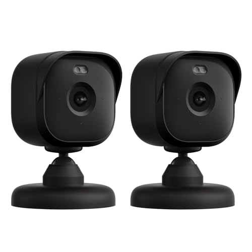 Blink Lot de 2 étuis de protection en silicone pour caméra de surveillance Blink Mini 2 avec pare-soleil, résistant aux intempéries et à la poussière, coque de protection pour caméra de surveillance