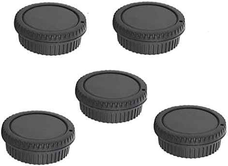 (5 Pack) EOS EF Rear Lens Cap Camera Body Cover Set, Camera Body Sensor Dust Protective Cover, EF EF-S Mount, Compatible with Canon EOS EF DSLR 1D 5D 6D 7D II III IV 90D 80D 4000D 2000D 1600D 1500D