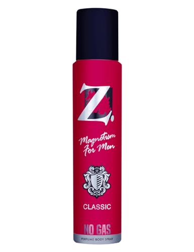 Z Magnetism Classic No Gas Deodorant Perfume for Men | Signature Woody & Musky Fragrance | Fights Body Odor & Ensures Long Lasting Freshness | Perfect for any occasion – 120ml