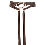 TENGWA Cinturón Vikingo Mujer Renacimiento Cinturon Marrón 105 cm Vikingos Accesorios Medieval Accesorio de Bruja Vintage Ajustable Ideal para Carnavales Cosplay y Halloween