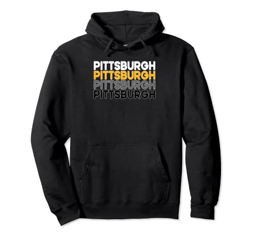 Pittsburgh 412 Pride Love Yinzer Faded PA Letras PGH Sudadera con Capucha