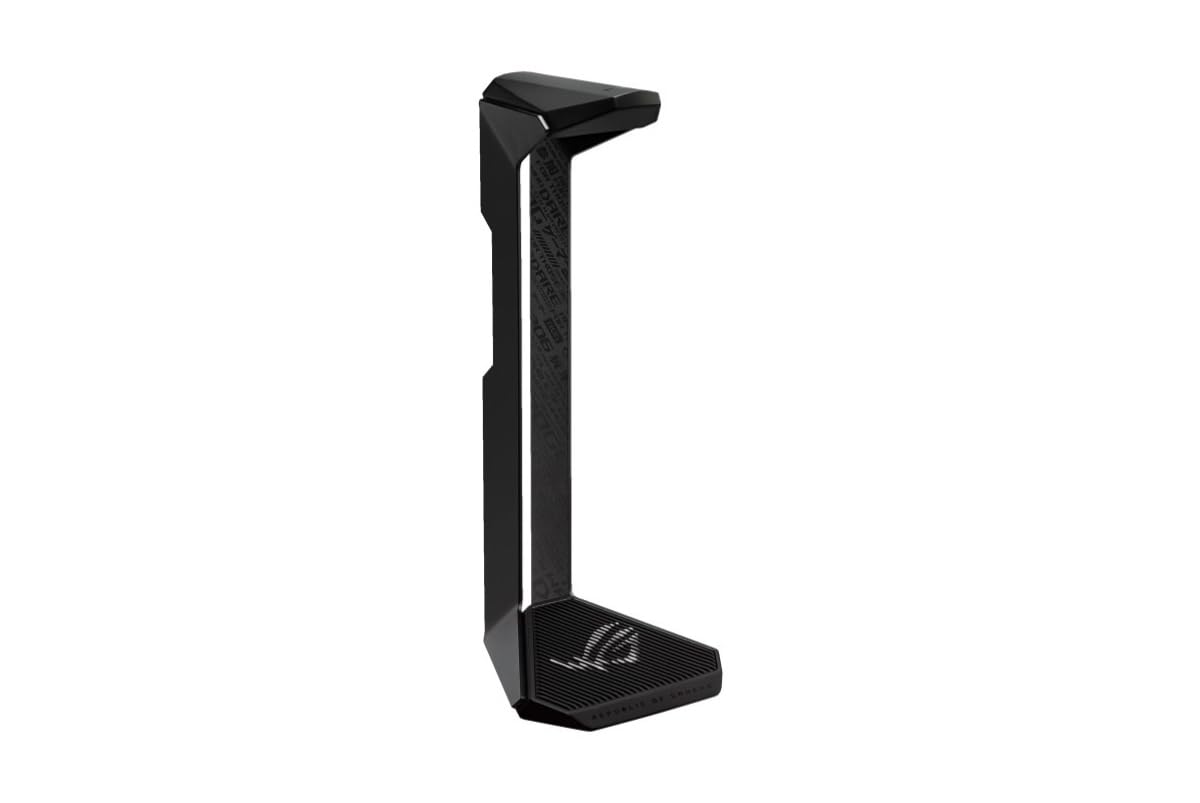 ASUS ROG Throne II Core - Support pour casque gaming avec signature ROG, structure solide en alliage d'aluminium et base antidérapante pour une esthétique et une stabilité haut de gamme