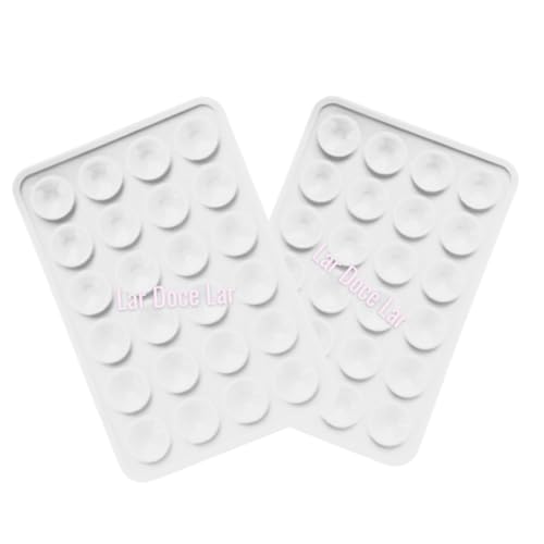 KIT 2 Suporte Premium - Adesivo Capa de Celular com Ventosa de Sucção Silicone Telefone Iphone Andro