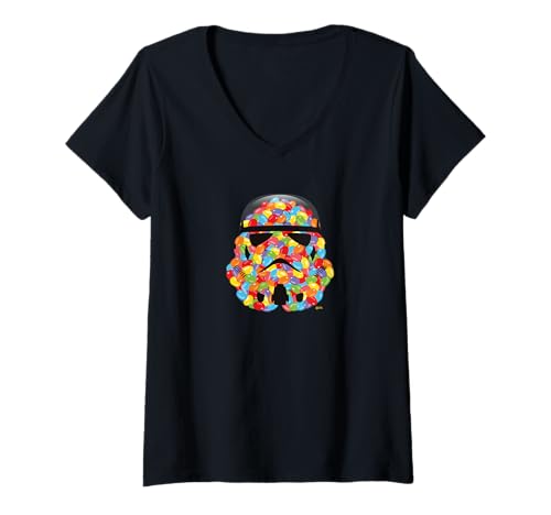 T-shirt Col V Star Wars Stormtrooper Jelly Beans pour Fan de Pop Culture