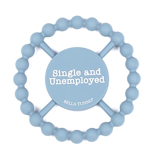 Image of Bella Tunno Happy Teether - Soft & Easy Grip Teething Ring Perfect for Babies and Teething Toys to Help Soothe Gums, Non-Toxic, BPA Free Silicone Teether, Single and Unemployed