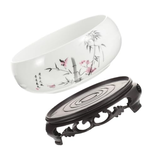 TOBBOMEY Maceta De : Maceta Grande De Porcelana - Maceta De Cerámica para Agua Sin Orificio De Drenaje para Decoración del Y Jardinería