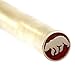 Mosaic Pin - (0.375 (3/8) Inch Diameter) - (Bear) - (MP-1025BB-375) - (Brass Outer)(Brass Inner) - Decorative Knife Handle Pins and Rods for Fixed Blade Knives