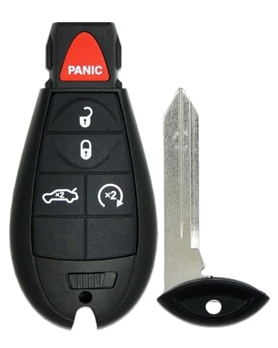 Key Fob Replacement Fits for Dodge Dart 2013 2014 2015 2016 Car Keyless Entry Remote Control M3N32297100, 5 Btn