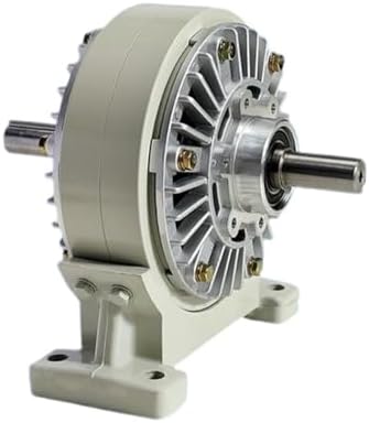 FLFZ-6 Magnetic Powder Brake with Base, 12 Clutch Electromagnetic, 25/50 Dual-Shaft, 100NM Torque, Single & Double Axle, Precision Control for Industrial Applications