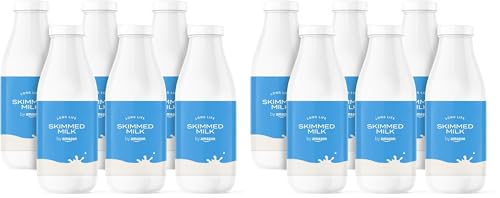 by Amazon Lait Écrémé, 6x1L (Lot de 2)