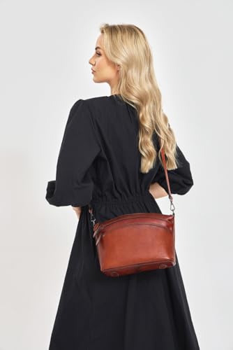Image of Genuine Leather Purses for Women Vintage Crossbody Bags for Women Hand Bags Women's Shoulder Handbags | Genuine Leather