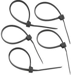 Pack of 100 small cable ties (Black) approx 100mm