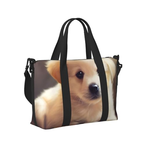 Travel Duffel Bag for Men Gym Bag, Cute dog Luggage Bag with Shoulder Strap, Large Gym Tote Bag for Women, Weekender Overnight Bag, Foldable Carry on Bag for Airplane2