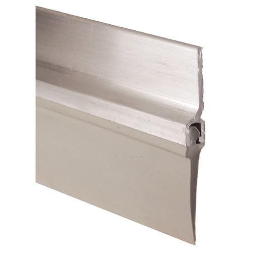 Pemko 307AV48 Aluminum Finish Aluminum and Vinyl Door Bottom Sweep for 48