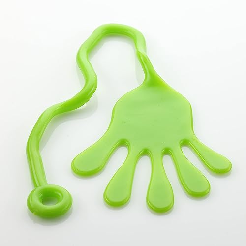Entervending Sticky Hands for Kids - 6 Pcs Jumbo Slappy Hands - Stretchy Toys - Giant Sticky Hand - Sensory Toys - Party Favors - Thumbnail 4